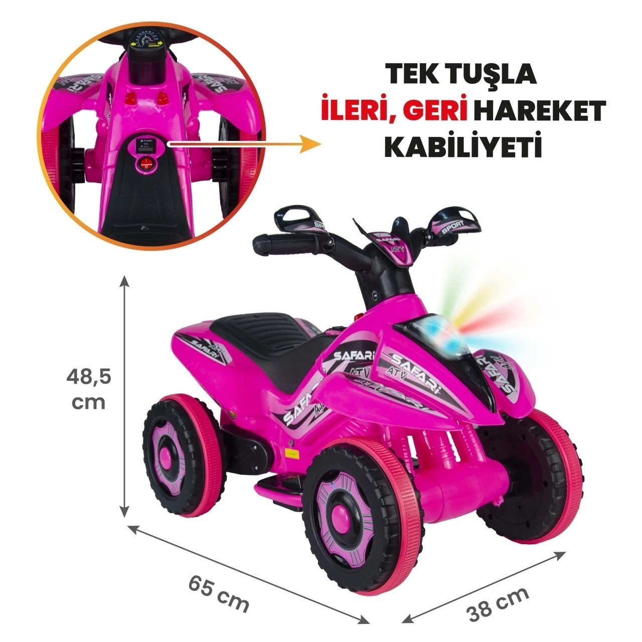 VaVbaby%20Crazy%20Cross%20Akülü%20Motor%20ATV%206v%20Pembe